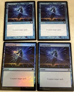 X4 Counterspells Dominaria Remastered X 2 Foil X2 Regular Retro Frame - Image 1