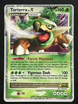 Pokemon Torterra LV.X Promo DP09 NM - Image 1