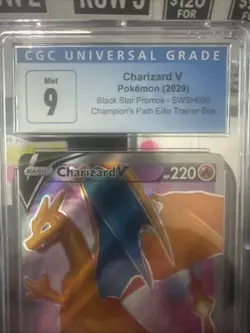 CGC 9 Charizard V 2020 Black Star Promos SWSH050 Pokemon Card - Image 2