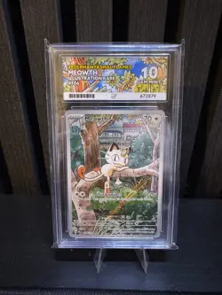 Meowth 106/094 Phantasmal Flames ACE 10 GEM MINT PERFECT SUB GRADES Pokemon TCG - Image 1