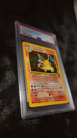 Pokemon Charizard Holo Rare Card #4 Base Set 2, PSA 7 Near Mint - Image 3
