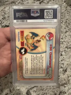 1999 TOPPS POKEMON TV CHARIZARD card # 06 PSA 8 Nm/Mint - Image 4
