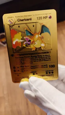 Charizard Pokemon - 1st Edition Shadowless - Goldversion First Edition Base Set - Image 4