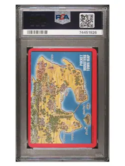 1996 POKEMON JAPANESE BANDAI CARDDASS #156 BLASTOISE RC ROOKIE TRAINER MAP PSA 8 - Image 2