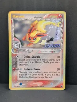 Flareon 5/113 Delta Species Reverse Holo Ultra Rare Pokemon TCG Nintendo MP+ - Image 1