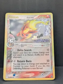 Flareon 5/113 Delta Species Reverse Holo Ultra Rare Pokemon TCG Nintendo MP+ - Image 3