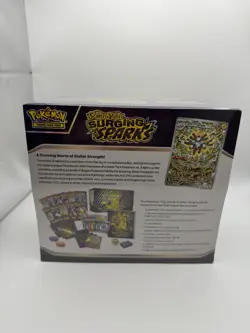 Pokemon TCG Surging Sparks Pokemon Center Elite Trainer Box ETB + Acrylic case - Image 4