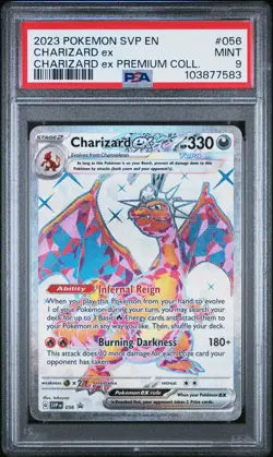 PSA 9 Charizard EX #056 Pokemon SVP Black Star Promos English 2023 - Image 1