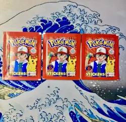 1999 Pokemon Merlin Topps Series 1 Vintage 3 Pack Lot Prism Holo Chases SEALED - Image 1
