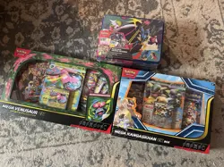 Pokemon Mega Venasaur + Kangaskhan ex Premium Collection Box + Lucario Tin Box - Image 1