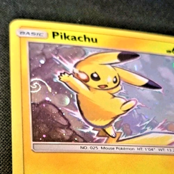 Pikachu SM98 Black Star Promo Pokemon Sun And Moon Holo (LP)+(SWIRL) - Image 1