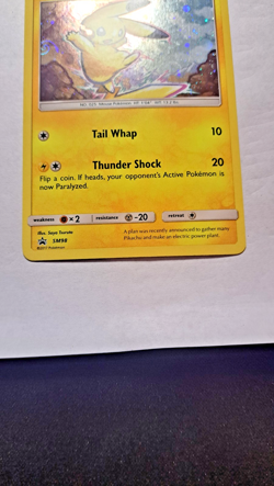 Pikachu SM98 Black Star Promo Pokemon Sun And Moon Holo (LP)+(SWIRL) - Image 3