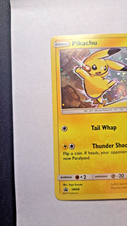 Pikachu SM98 Black Star Promo Pokemon Sun And Moon Holo (LP)+(SWIRL) - Image 5