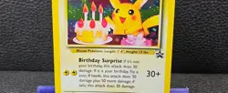 2000 POKEMON PROMO BLACK STAR #24 BIRTHDAY ________'s PIKACHU-HOLO (LP-MP) - Image 3