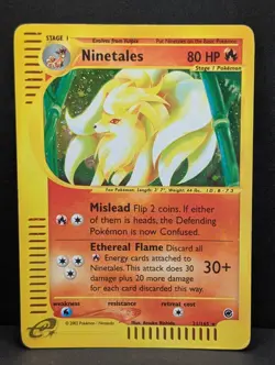 Ninetales 021/165 Expedition Base Set Holo Rare Pokemon TCG Nintendo MP+ - Image 1