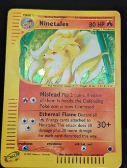 Ninetales 021/165 Expedition Base Set Holo Rare Pokemon TCG Nintendo MP+ - Image 3