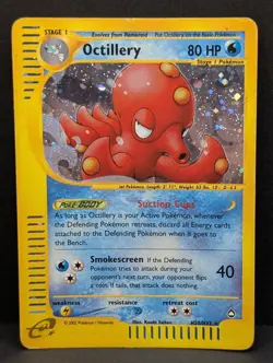 Octillery Pokemon TCG Expedition Base Set Holo Ultra Rare Nintendo e-reader MP+ - Image 1