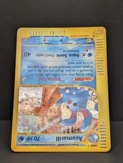 Azumarill H04/H32 Aquapolis Holo Ultra Rare Pokemon TCG Nintendo e-reader LP - Image 4