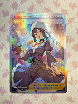 Waifu Pokemon Akari Beautiful Full Art Halloween Holo Series - Image 1