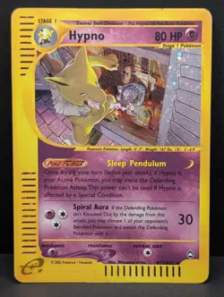 Hypno H12/H32 Aquapolis Holo Ultra Rare Pokemon TCG Nintendo e-reader LP - Image 1