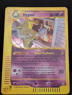 Hypno H12/H32 Aquapolis Holo Ultra Rare Pokemon TCG Nintendo e-reader LP - Image 3