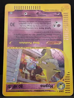 Hypno H12/H32 Aquapolis Holo Ultra Rare Pokemon TCG Nintendo e-reader LP - Image 4