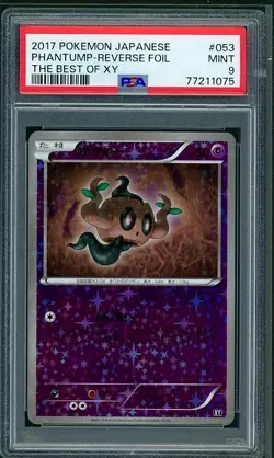 PSA 9 Phantump Reverse Holo Japanese The Best of XY 053/171 Pokemon - Image 1