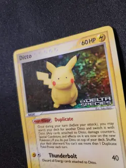 Pokemon Ditto (Pikachu) EX Delta Species Reverse Holo 39/113 Stamped LP See Pics - Image 4