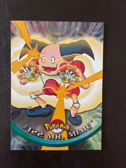 2000 Topps Pokemon TV Animation Edition Series 3 Holo Foil #122 Mr. Mime - Image 1