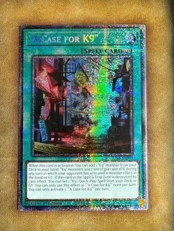 Yugioh "A Case For K9" JUSH-EN040 Starlight Rare 1st Ed NM - Image 1