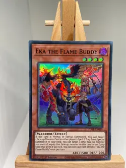 Eka The Flame Buddy - Super Rare 1st Edition POTE-EN034 - NM - YuGiOh - Image 1