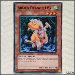 Armed Dragon LV3 - SDDL-EN018 - Common 1st Edition Yugioh - Image 1