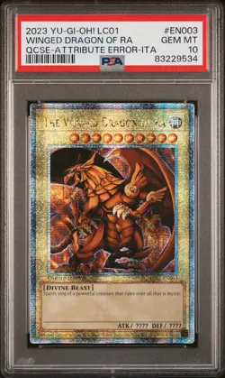 2023 Yu-Gi-Oh! Legendary Collection 25th Anniversary Ed Winged Dragon PSA 10 - Image 1