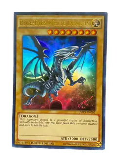 Yugioh Blue-Eyes White Dragon JMPS-EN002 Ultra Rare Limited Edition LP - Image 1