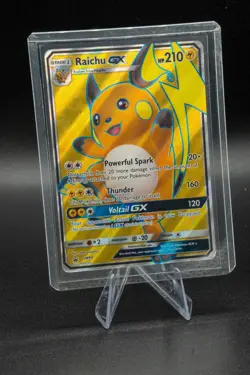Raichu GX SM90 Full Art Holo Black Star Promo Pokemon MP - Shining Legends card - Image 5