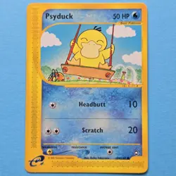 Psyduck 104/147 Aquapolis Pokemon Card WOTC Vintage NM-LP Condition - Image 1
