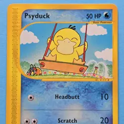 Psyduck 104/147 Aquapolis Pokemon Card WOTC Vintage NM-LP Condition - Image 2