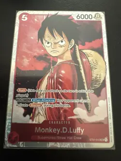 One Piece Cards Monkey D. Luffy ST01-012 - SR Straw Hat Crew - Image 1