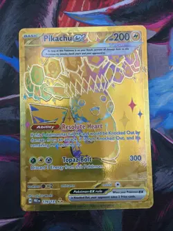 Pikachu EX Prismatic Evolutions Holo Hyper Rare Card 179/131 Near Mint Condition - Image 1