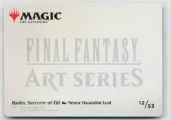 MTG Final Fantasy Art Series Hades, Sorcerer Of Eld x1 NM Art Card - Image 2