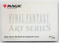 MTG Final Fantasy Art Series Edgar, Master Machinist x1 NM Art Card - Image 2