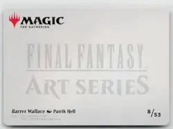 MTG Final Fantasy Art Series Barret Wallace x1 NM Art Card - Image 2