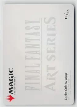 MTG Final Fantasy Art Series Locke Cole x1 NM Art Card - Image 2