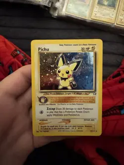 Pokemon Pichu TCG Neo Genesis Rare Holo Card LP Condition - Image 1