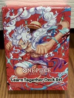 One Piece Card Game Promo Monkey D.Luffy ST21-001 Foil Sealed Learn Together Set - Image 1