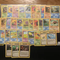 COMPLETE Fossil Common and Uncommon Set! NM/LP -Vintage Wotc Pokemon Cards- - Image 1