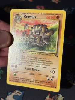 Pokemon Cards Graveler 37/62 Fossil FIRST EDITION WOTC - (NM-) - Image 2