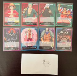One Piece TCG - All 8 Leader Cards - Romance Dawn - ENG - NM - Image 1