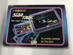 Star Trek The Next Generation SEALED PLAYING CARDS in TIN box - Great Gift! - Image 1