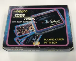 Star Trek The Next Generation SEALED PLAYING CARDS in TIN box - Great Gift! - Image 2